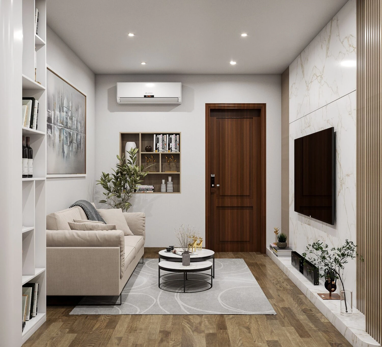 SketchUp Free SketchUp Model Download Modern Living Room - Dining Room Vray Free ID 218000159 (Duy Giangg)