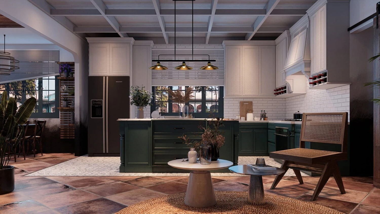 SketchUp Model Download Modern Living Room Enscape Free ID 100000359 (Quoc Khanh)