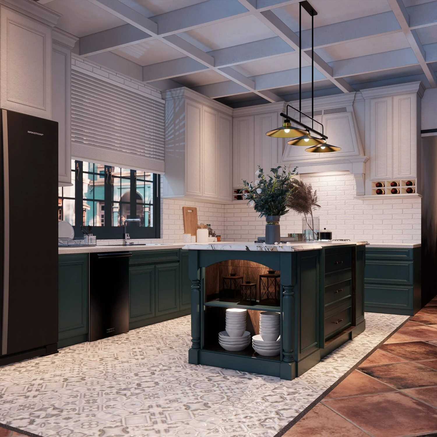 SketchUp Model Download Modern Living Room Enscape Free ID 100000359 (Quoc Khanh)