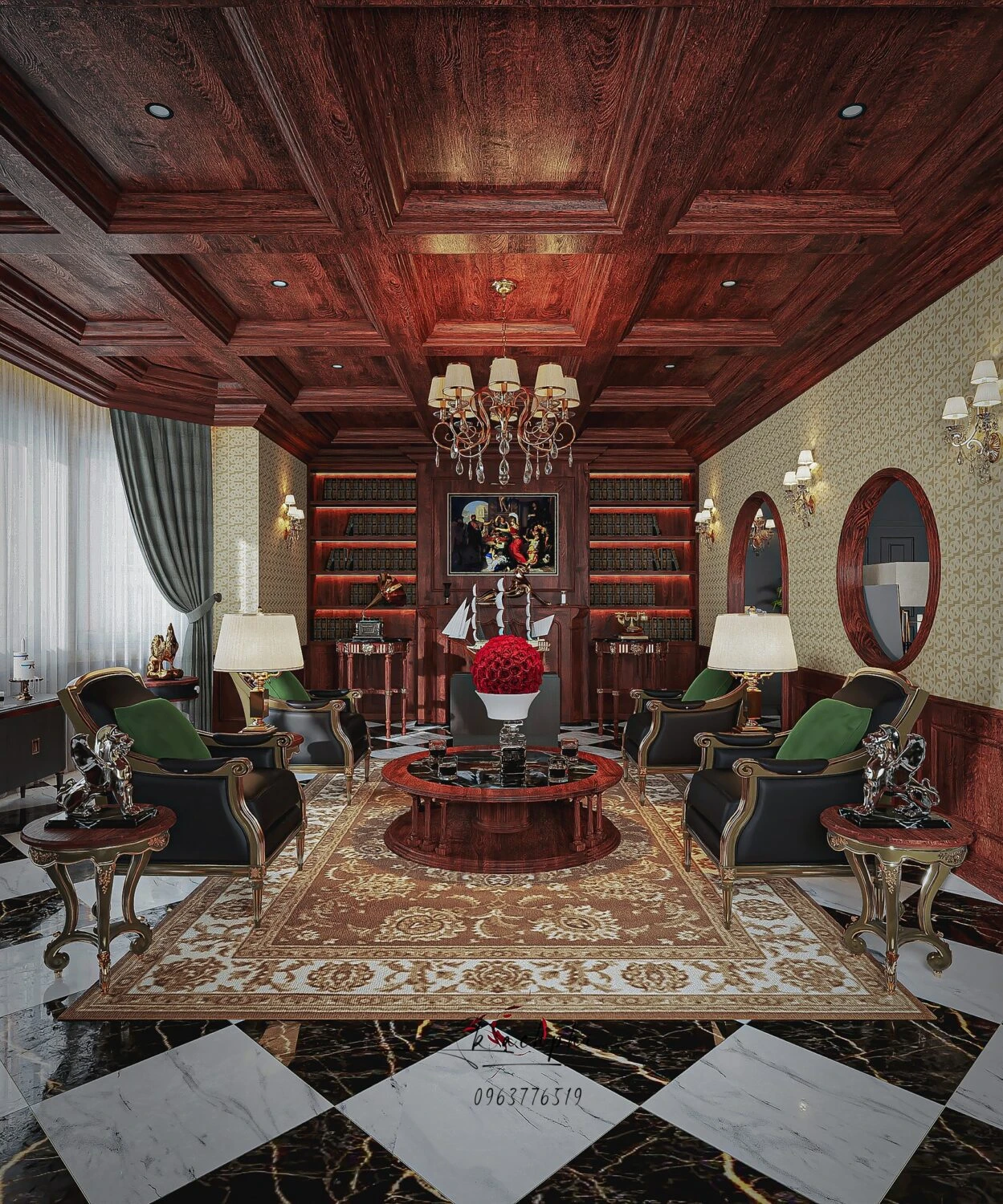 SketchUp Model Download Modern Living Room Vantage Free ID 100000419 (Phi Bach)