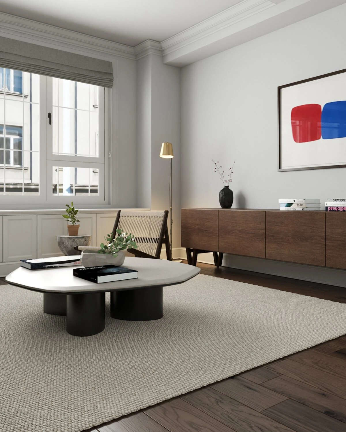 SketchUp Model Download Modern Living Room Vray Free ID 100000389 (Dinh Thanh)