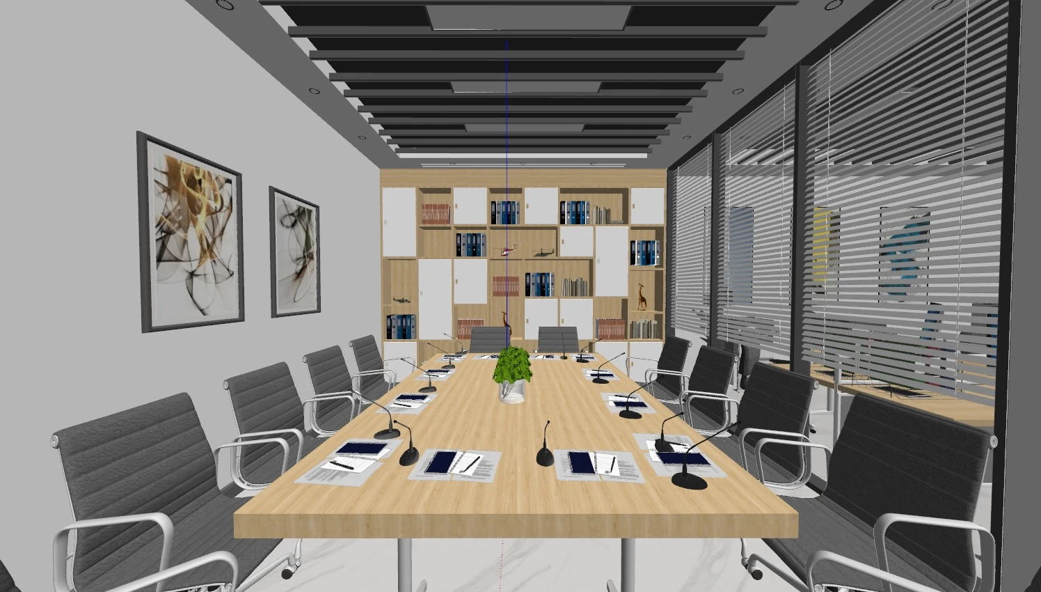 SketchUp Free SketchUp Model Download Modern Office Free ID 110000052 (Dinh Thanh)