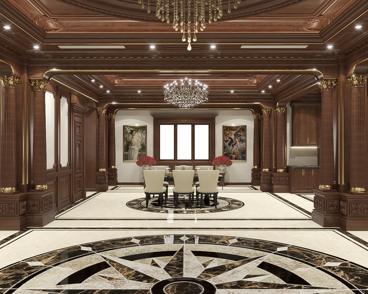 SketchUp Model Free Download Classical Interior House Enscape ID 212000087 (Tran The Tuan)