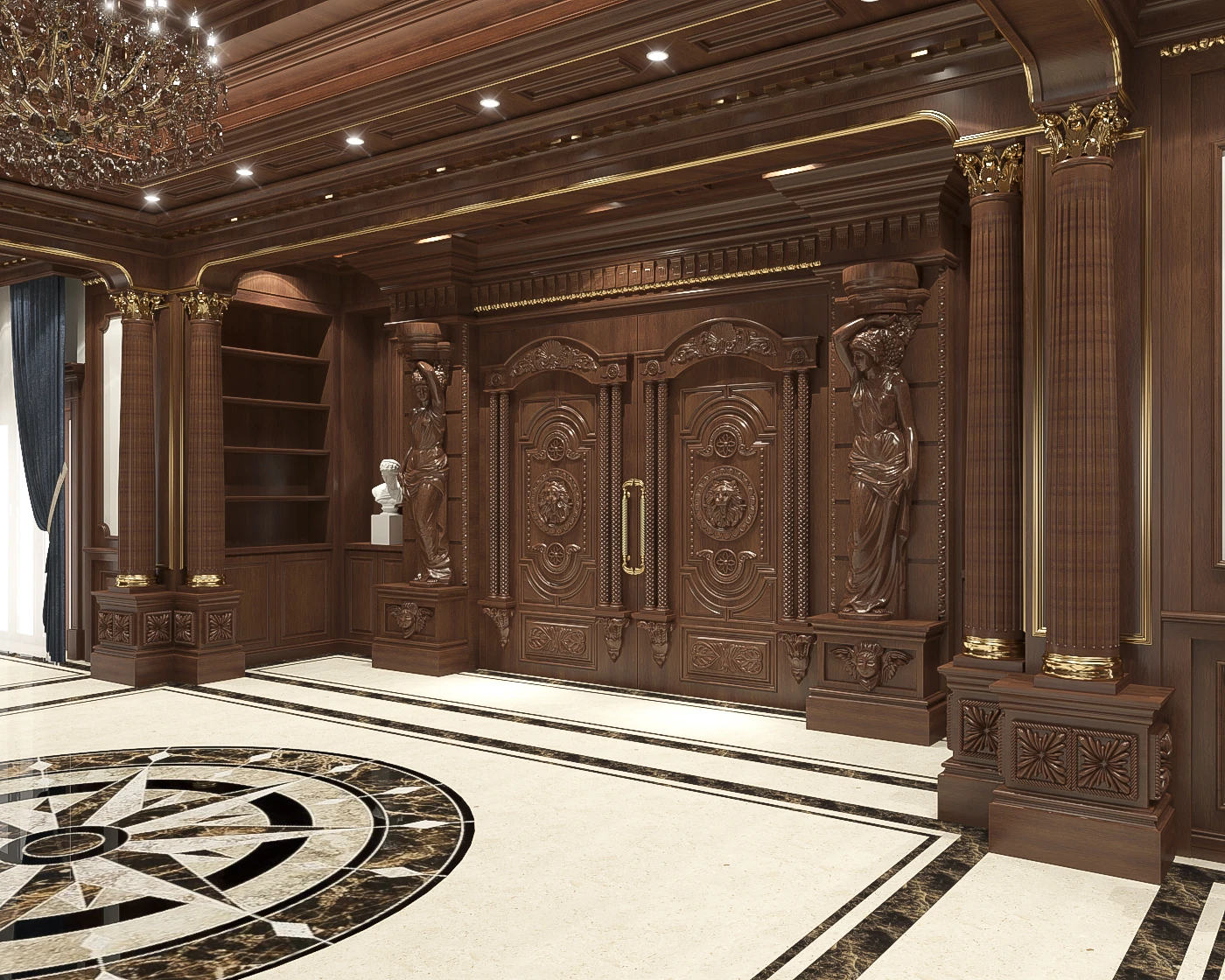 SketchUp Model Free Download Classical Interior House Enscape ID 212000087 (Tran The Tuan)