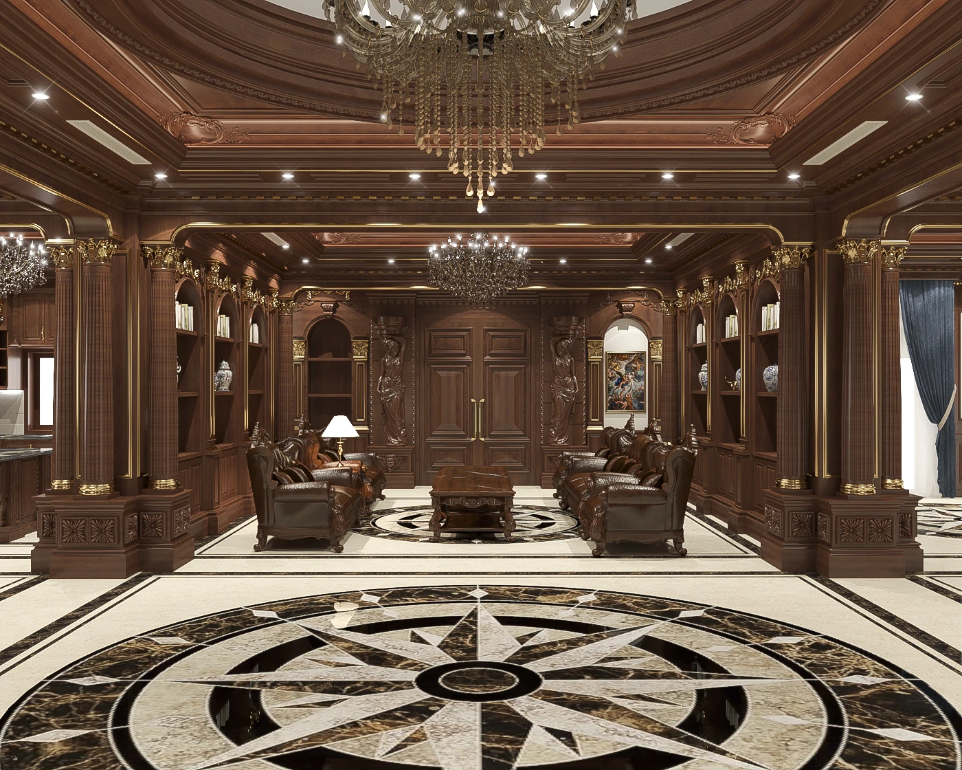 SketchUp Model Free Download Classical Interior House Enscape ID 212000087 (Tran The Tuan)