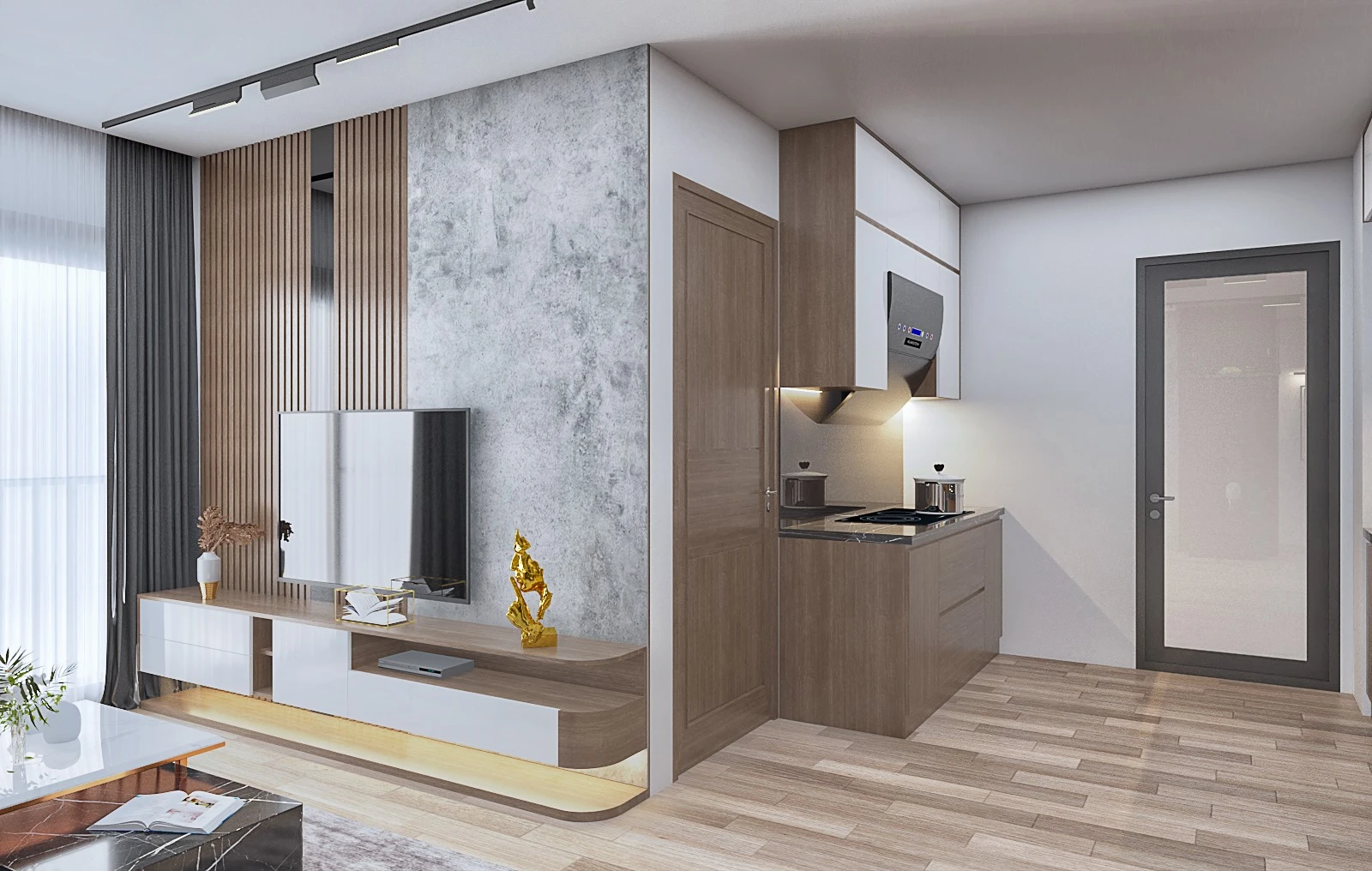 SketchUp Model Free Download Modern Apartment Vray ID 106000171 (KiKa)