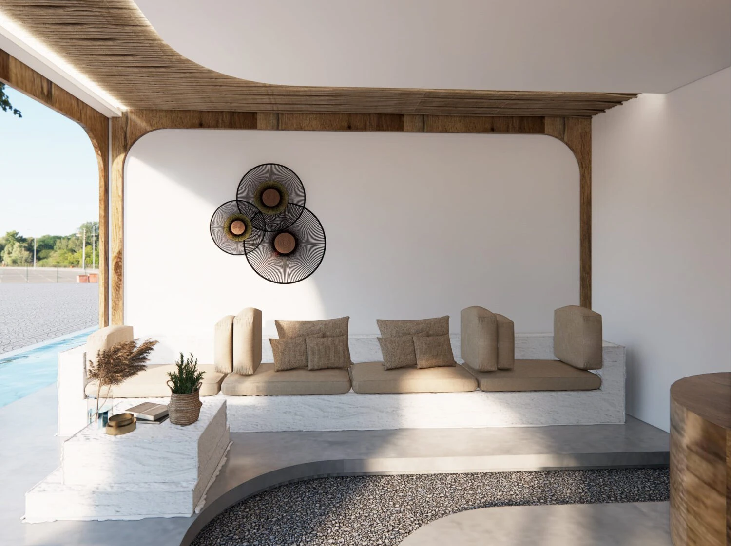 SketchUp Model Free Download Modern Coffee Shop Enscape ID 108000071 (Tran Huy)