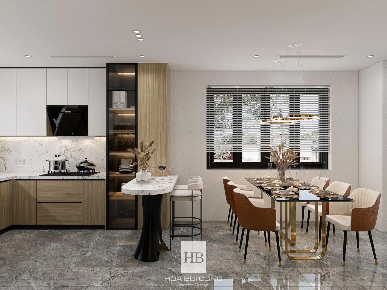 SketchUp Free SketchUp Model Free Download Modern Living Room - Dining Room Enscape ID 218000153 (Bui Cong Hoa)