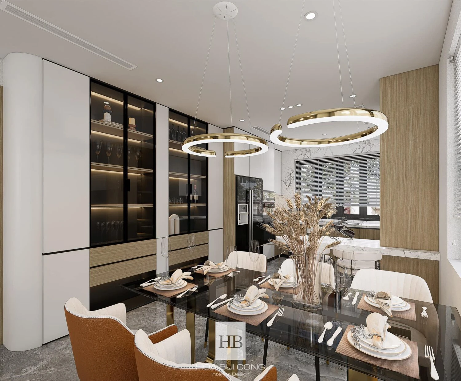 SketchUp Free SketchUp Model Free Download Modern Living Room - Dining Room Enscape ID 218000153 (Bui Cong Hoa)