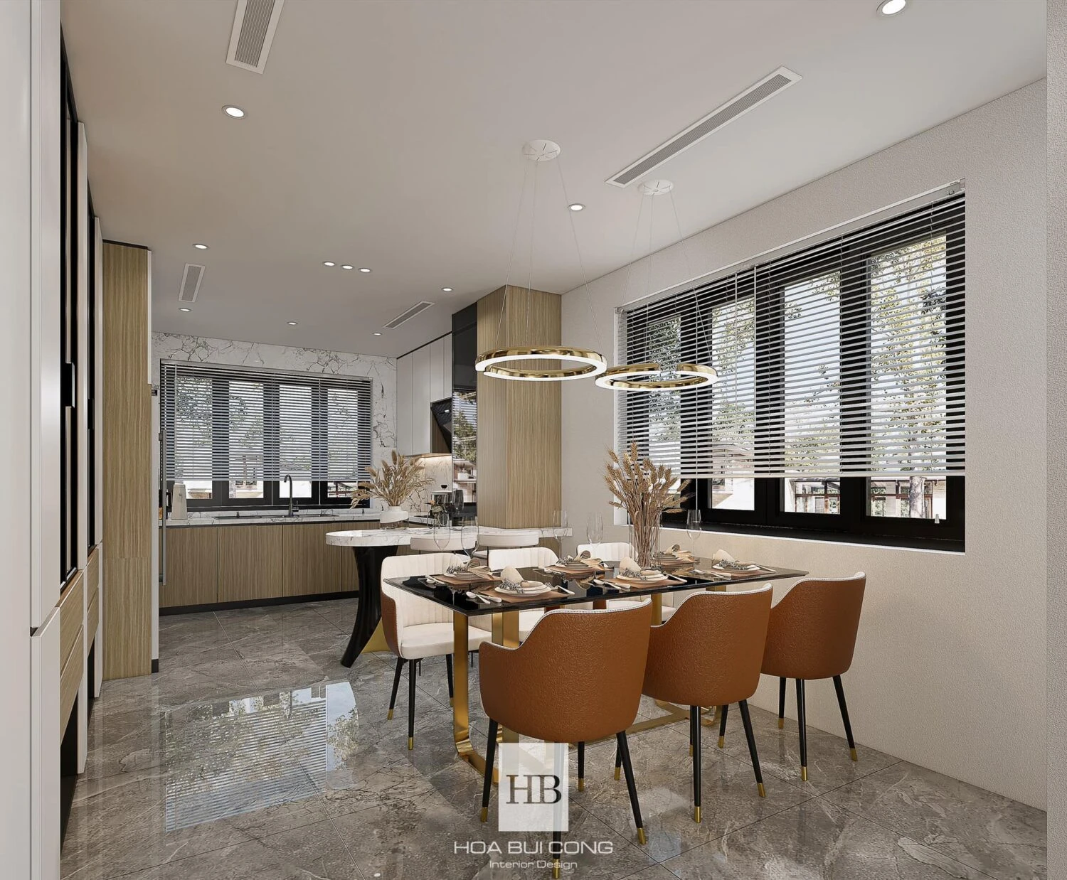 SketchUp Free SketchUp Model Free Download Modern Living Room - Dining Room Enscape ID 218000153 (Bui Cong Hoa)