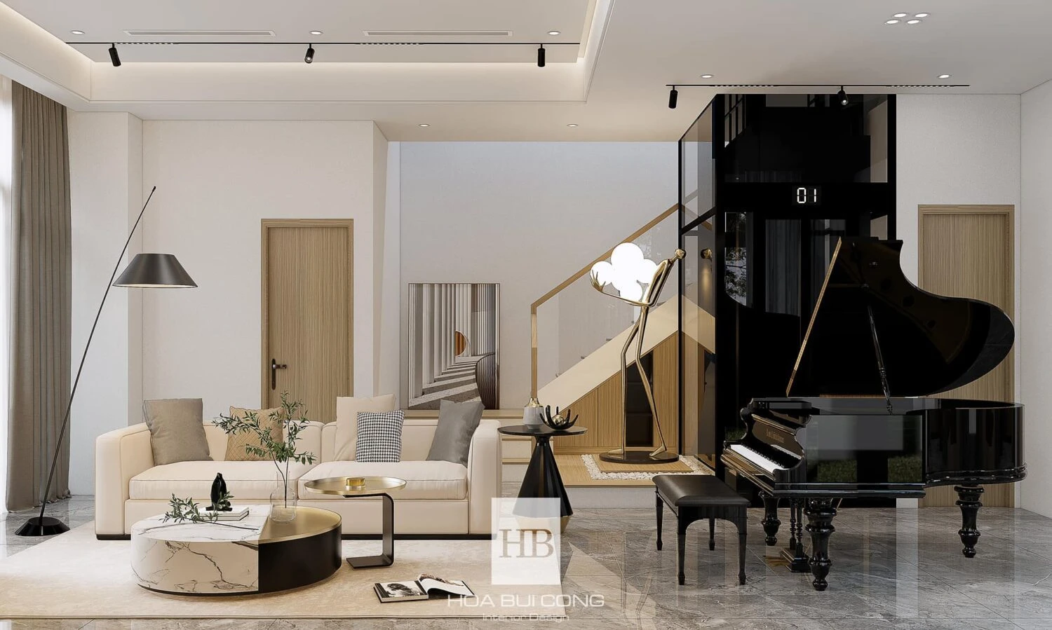 SketchUp Free SketchUp Model Free Download Modern Living Room - Dining Room Enscape ID 218000153 (Bui Cong Hoa)