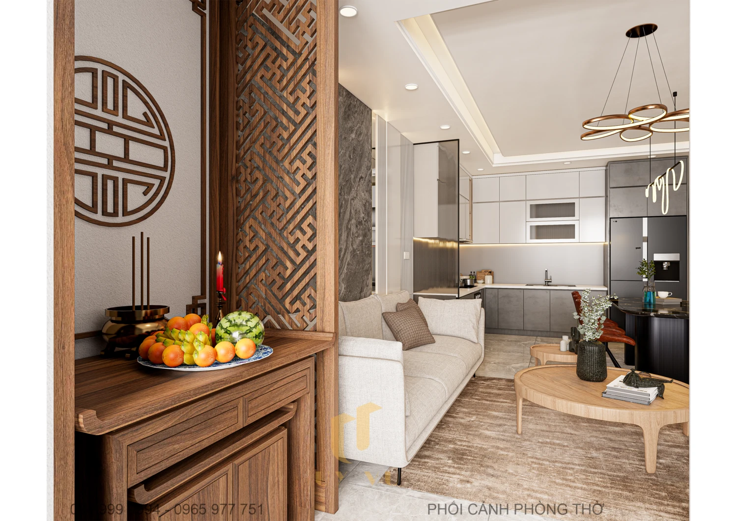 SketchUp Model Free Download Modern Living Room - Dining Room Enscape ID 218000183 (Pham Minh Quang)