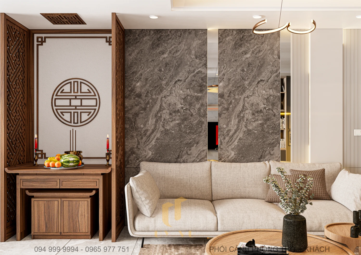 SketchUp Model Free Download Modern Living Room - Dining Room Enscape ID 218000183 (Pham Minh Quang)