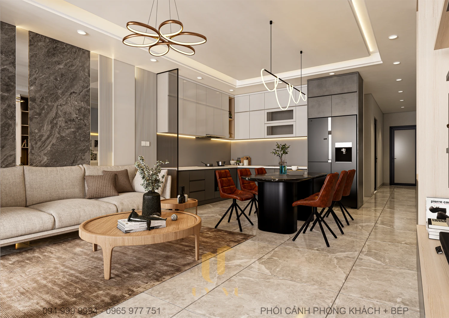 SketchUp Model Free Download Modern Living Room - Dining Room Enscape ID 218000183 (Pham Minh Quang)