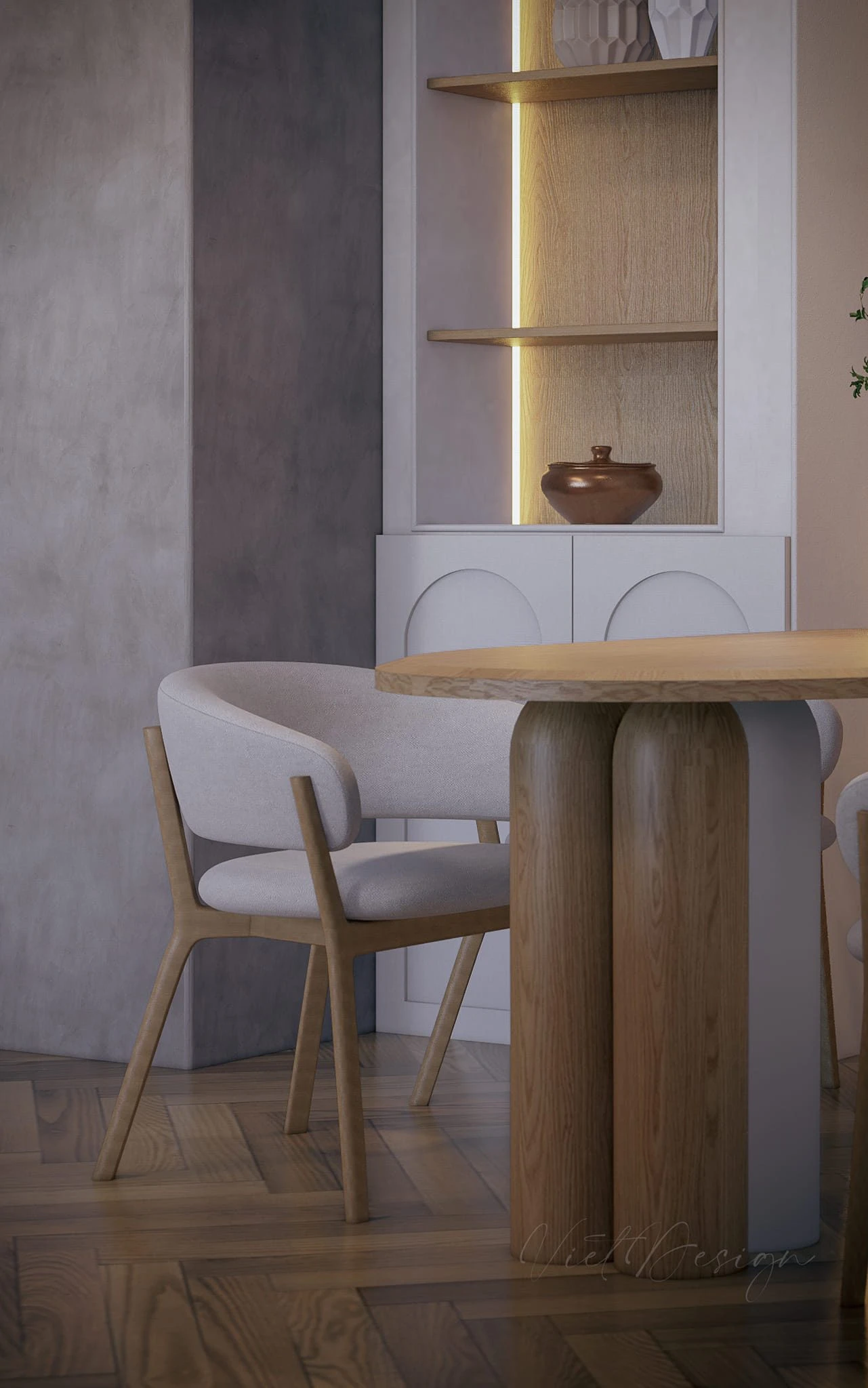 SketchUp Model Free Download Modern Living Room - Dining Room Enscape ID 218000213 (Viet Ho)