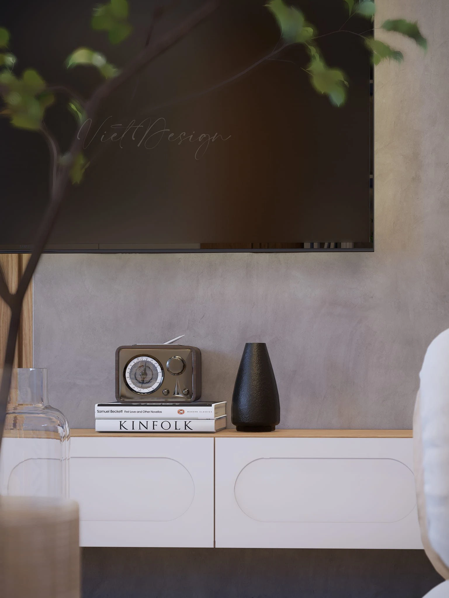 SketchUp Model Free Download Modern Living Room - Dining Room Enscape ID 218000213 (Viet Ho)