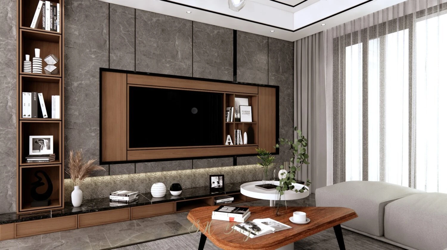 SketchUp Model Free Download Modern Living Room Enscape ID 100000383 (Nguyen Dat)