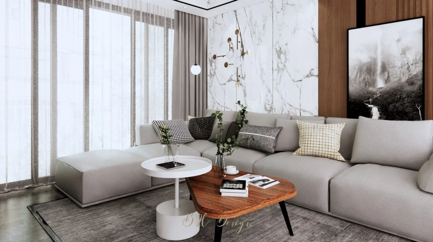 SketchUp Model Free Download Modern Living Room Enscape ID 100000383 (Nguyen Dat)