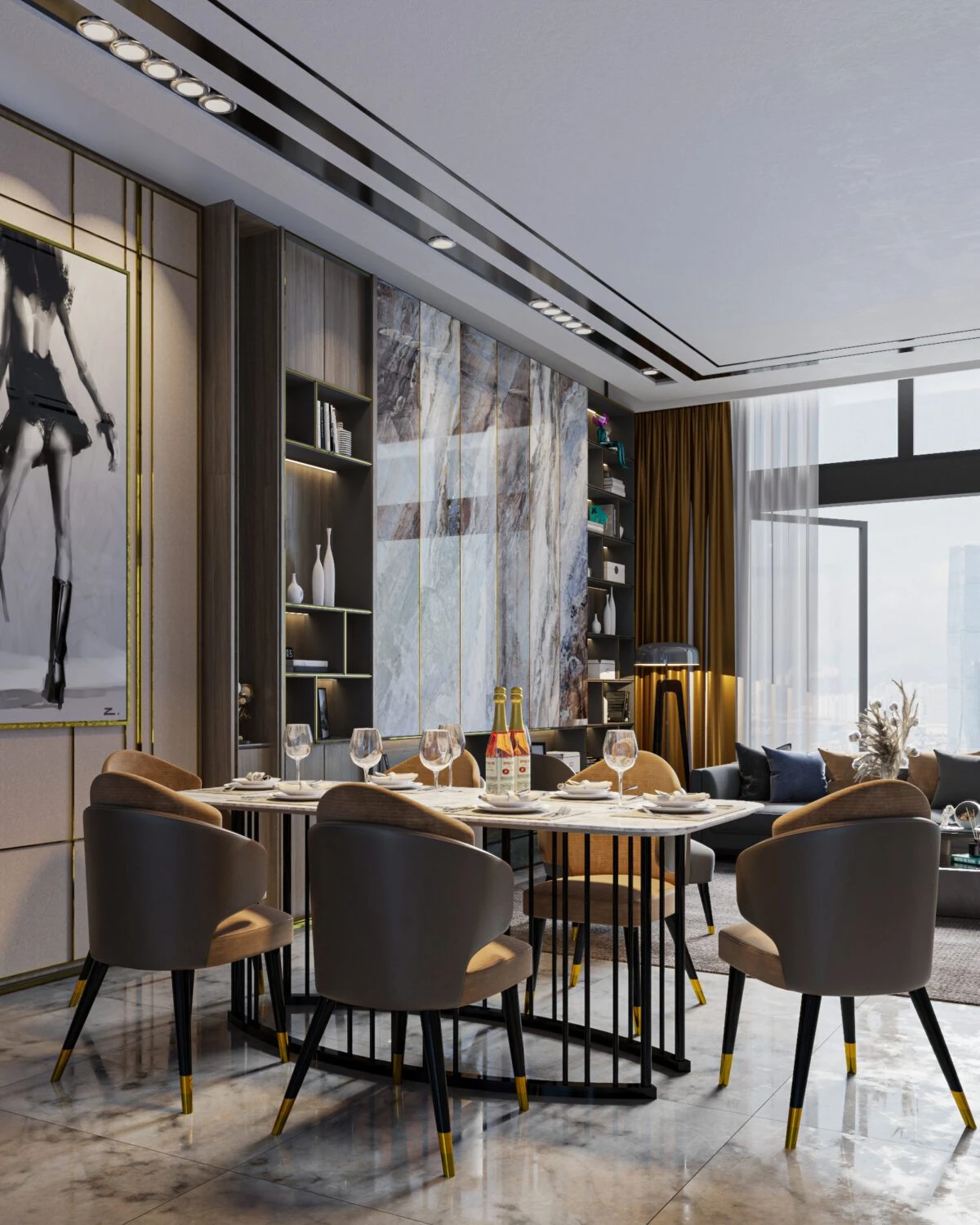 SketchUp Model Free Download Modern Living Room Vantage ID 100000413 (Cong Nguyen Tran)