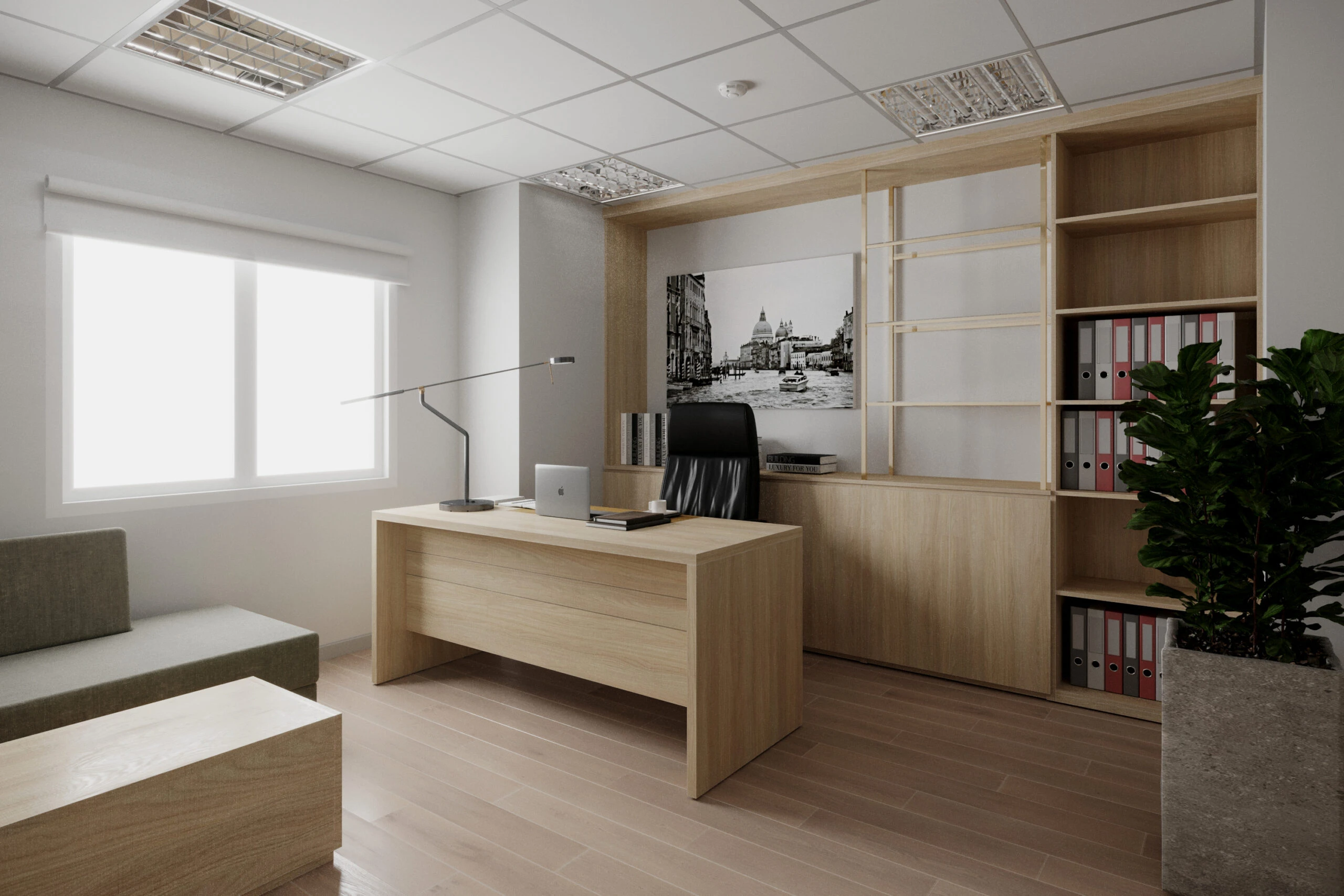 SketchUp Model Free Download Modern Office ID 110000046 (Leo Nguyen)