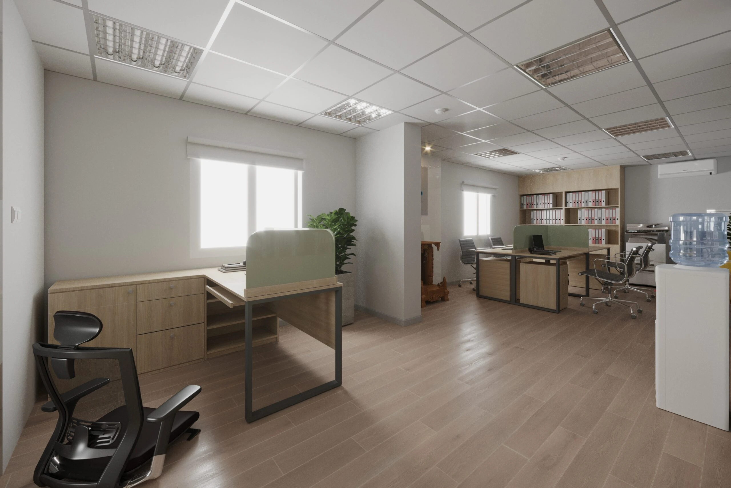 SketchUp Model Free Download Modern Office ID 110000046 (Leo Nguyen)