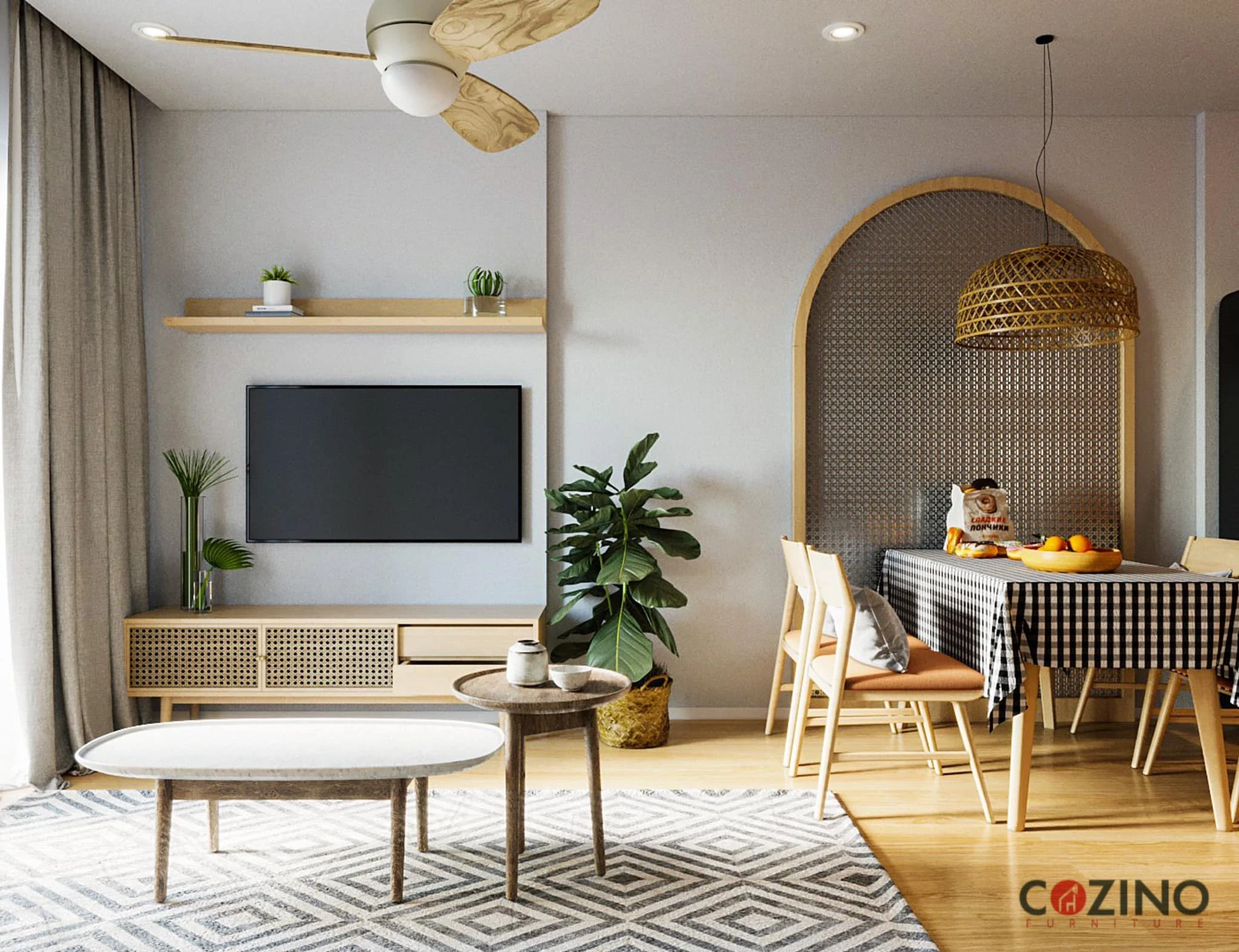 SketchUp Model Free Modern Apartment Vray Download ID 106000159 (Dieu Linh)