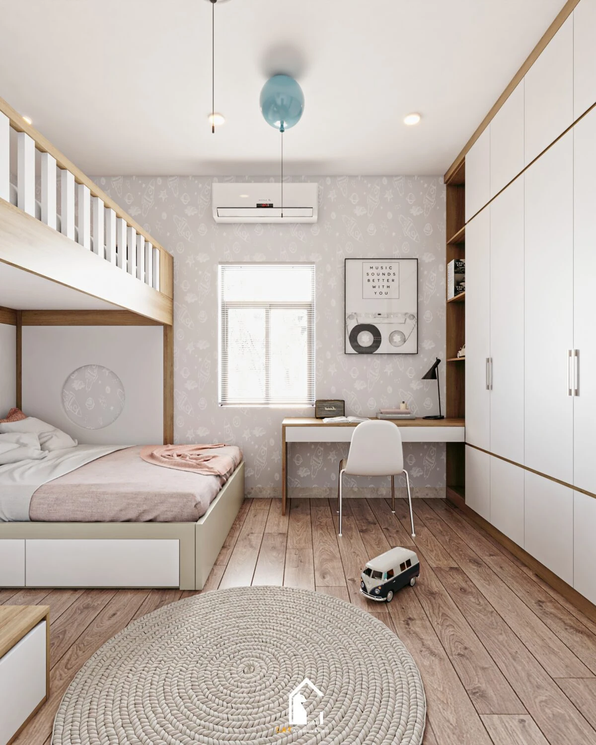 SketchUp Model Free Modern Children Room Download ID 105000053 (Kts Nghia Than)