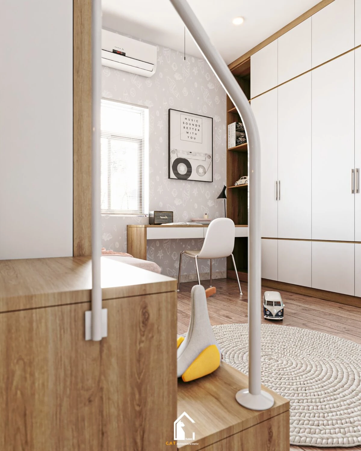 SketchUp Model Free Modern Children Room Download ID 105000053 (Kts Nghia Than)