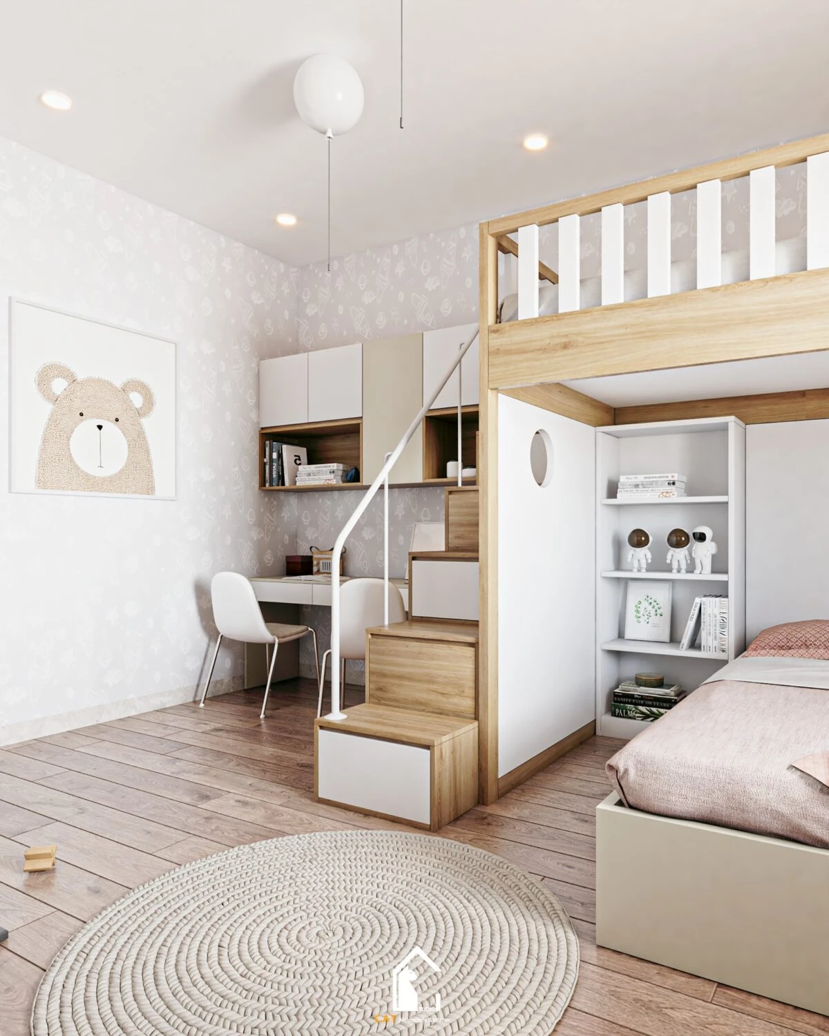 SketchUp Model Free Modern Children Room Download ID 105000053 (Kts Nghia Than)