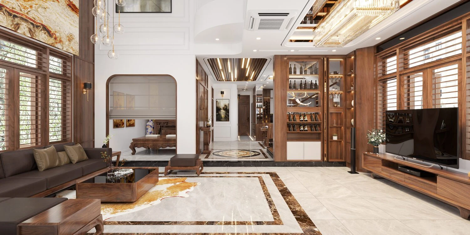 SketchUp Model Free Modern Living Room - Dining Room Pts Download ID 218000171 (My Hong Vu)