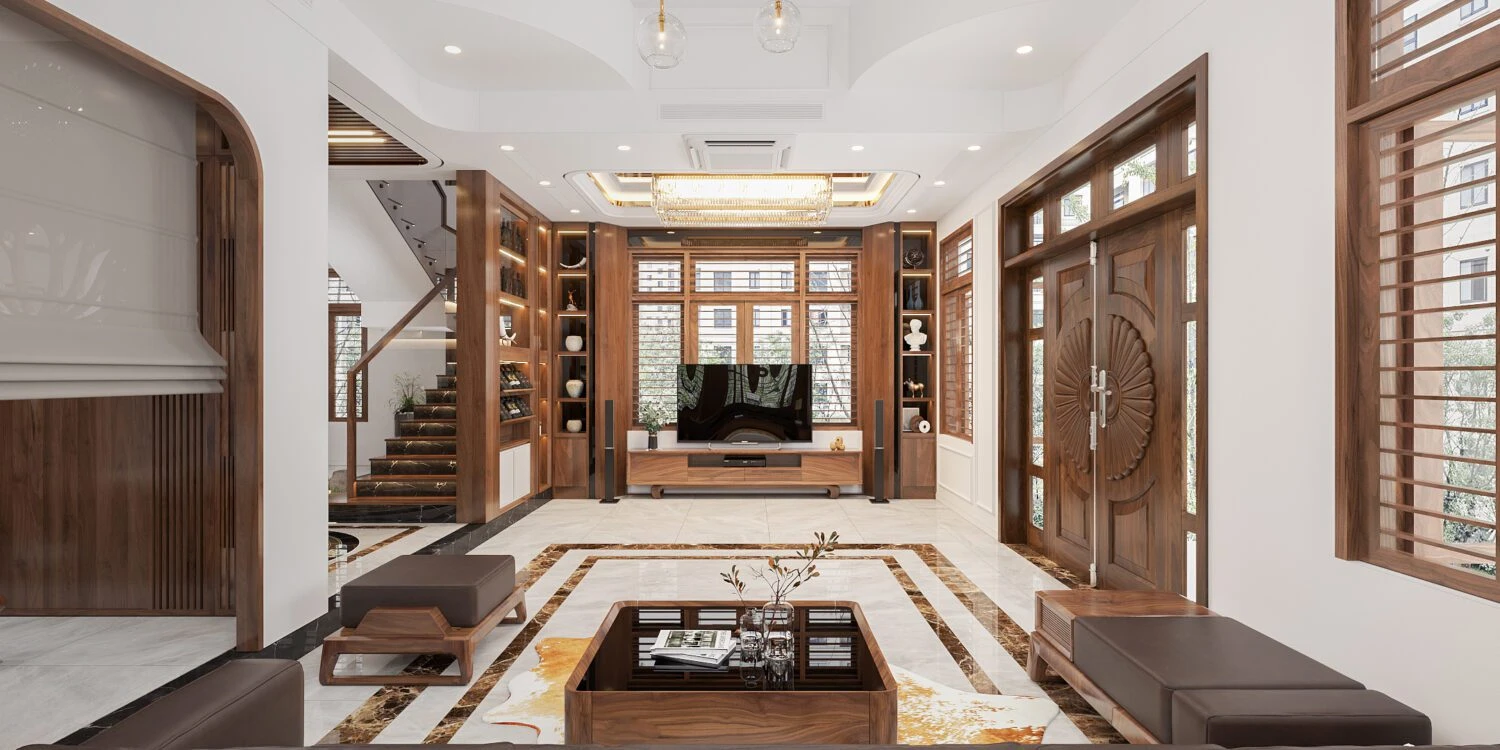 SketchUp Model Free Modern Living Room - Dining Room Pts Download ID 218000171 (My Hong Vu)