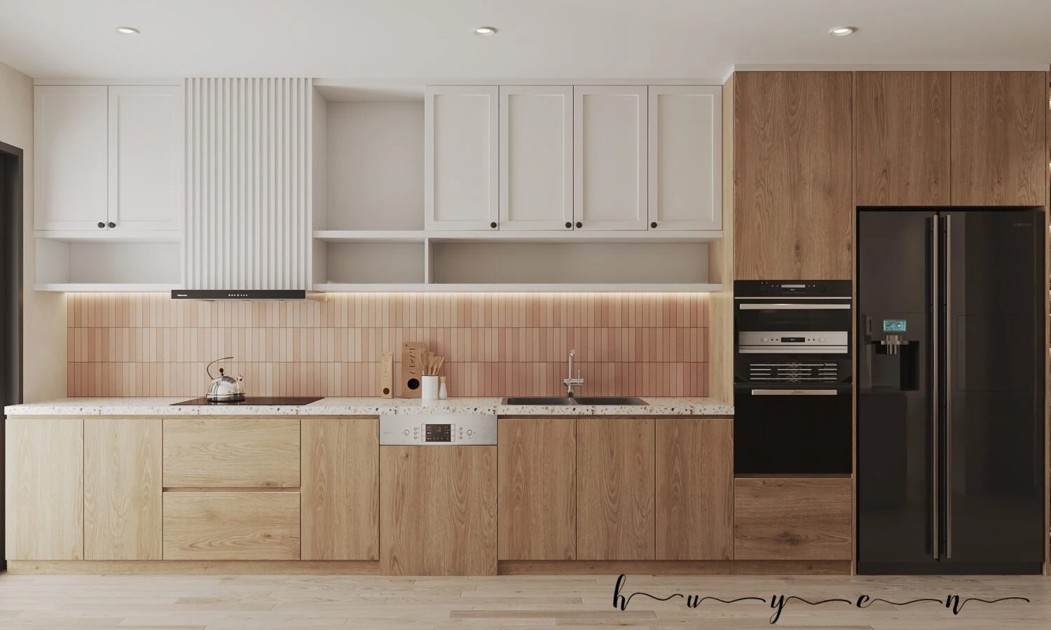 SketchUp Model Free Modern Living Room - Dining Room Vray Download ID 218000201 (Huyen Tran)