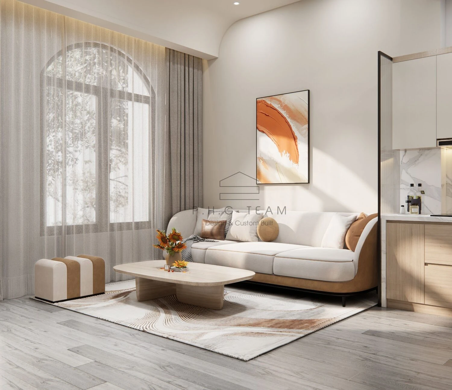 SketchUp Model Free Modern Living Room Enscape Download ID 100000371 (Dinh Thanh)