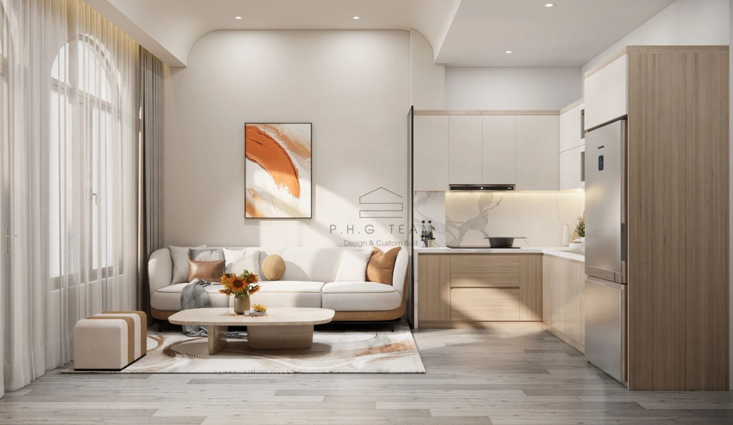 SketchUp Model Free Modern Living Room Enscape Download ID 100000371 (Dinh Thanh)