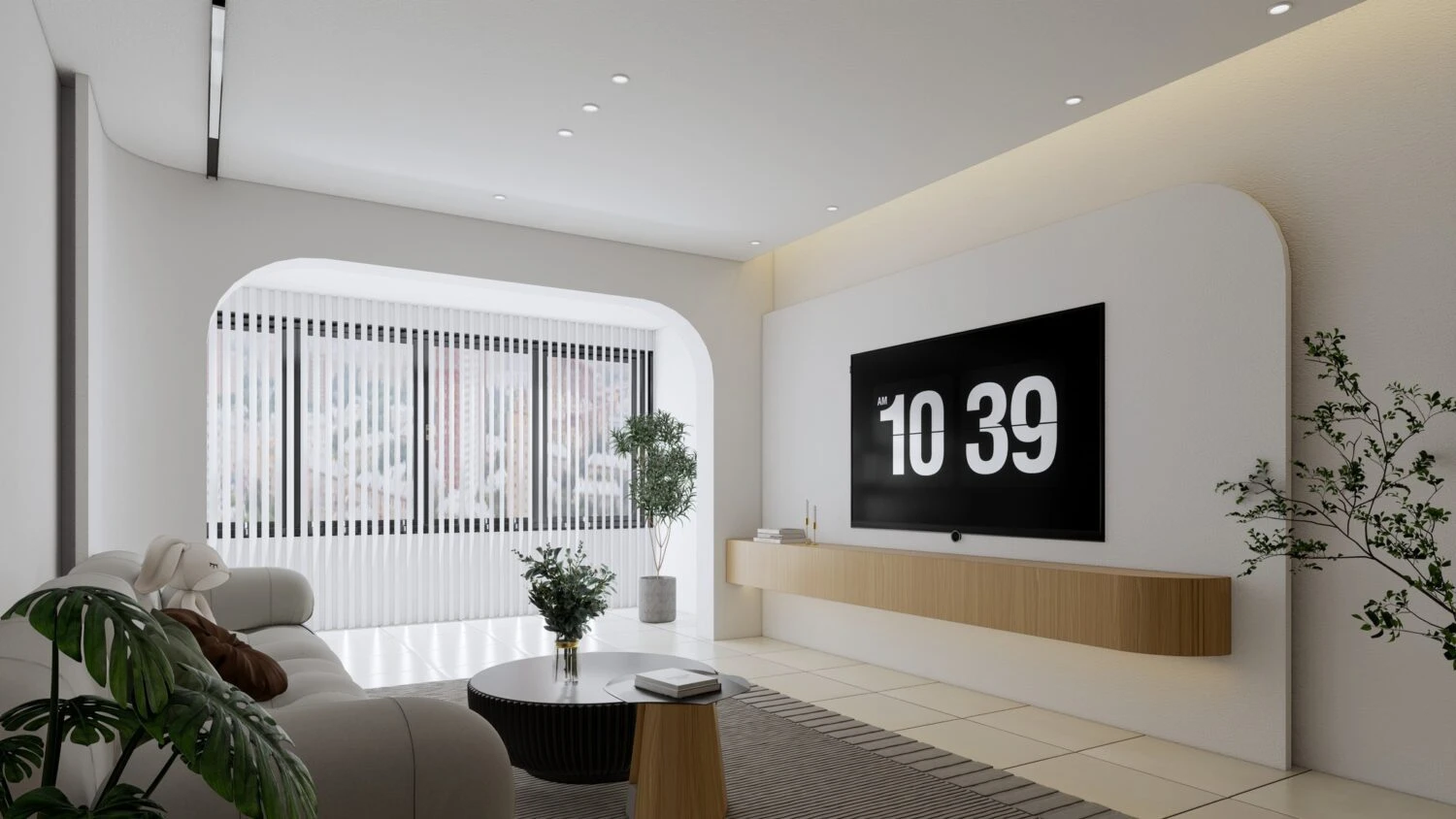 SketchUp Model Free Modern Living Room Enscape Download ID 100000401 (Kim Hai)