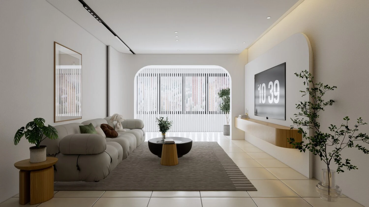 SketchUp Model Free Modern Living Room Enscape Download ID 100000401 (Kim Hai)