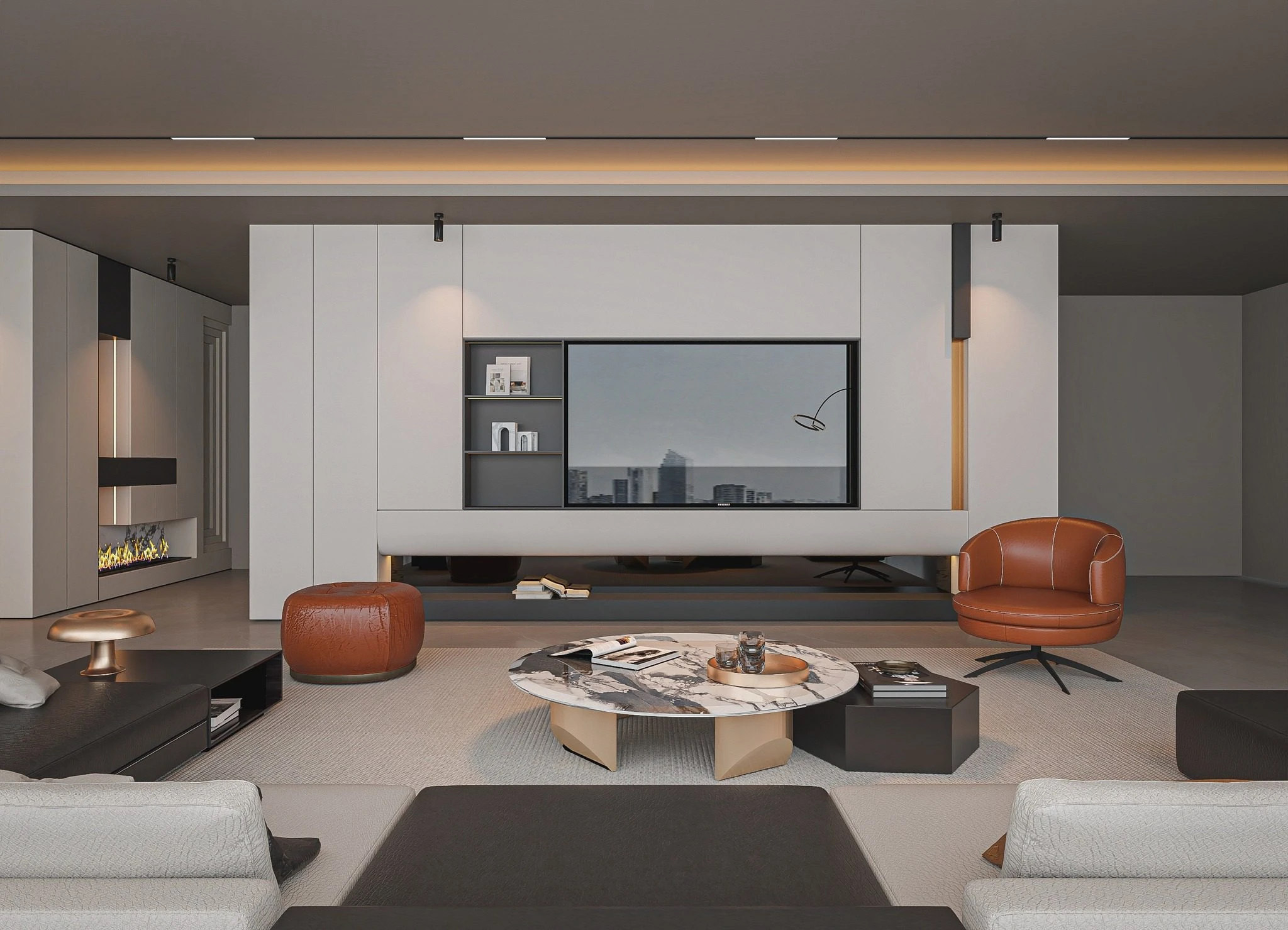 SketchUp Model Free Modern Living Room Vantage Download ID 100000431 (Nguyen Duc Dung)