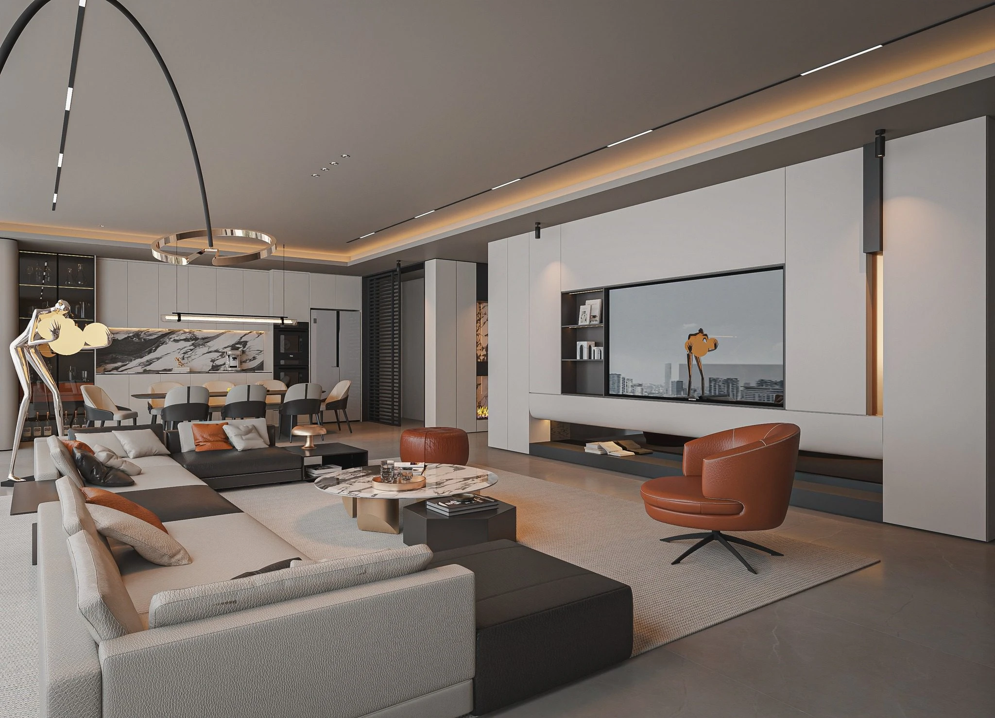 SketchUp Model Free Modern Living Room Vantage Download ID 100000431 (Nguyen Duc Dung)