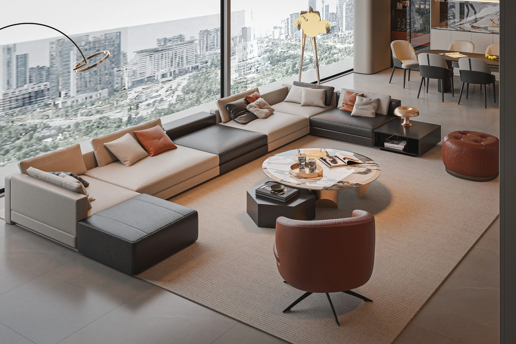 SketchUp Model Free Modern Living Room Vantage Download ID 100000431 (Nguyen Duc Dung)