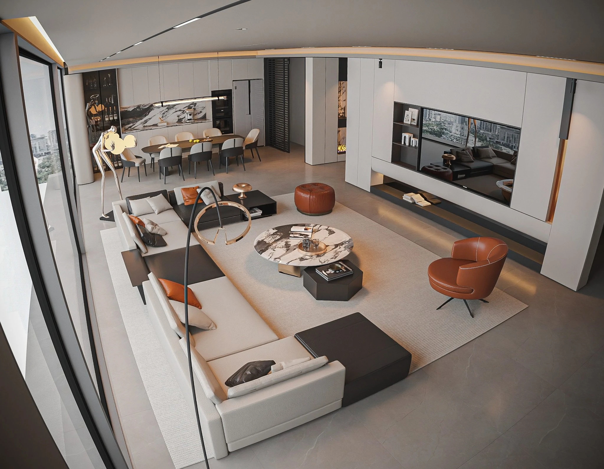 SketchUp Model Free Modern Living Room Vantage Download ID 100000431 (Nguyen Duc Dung)