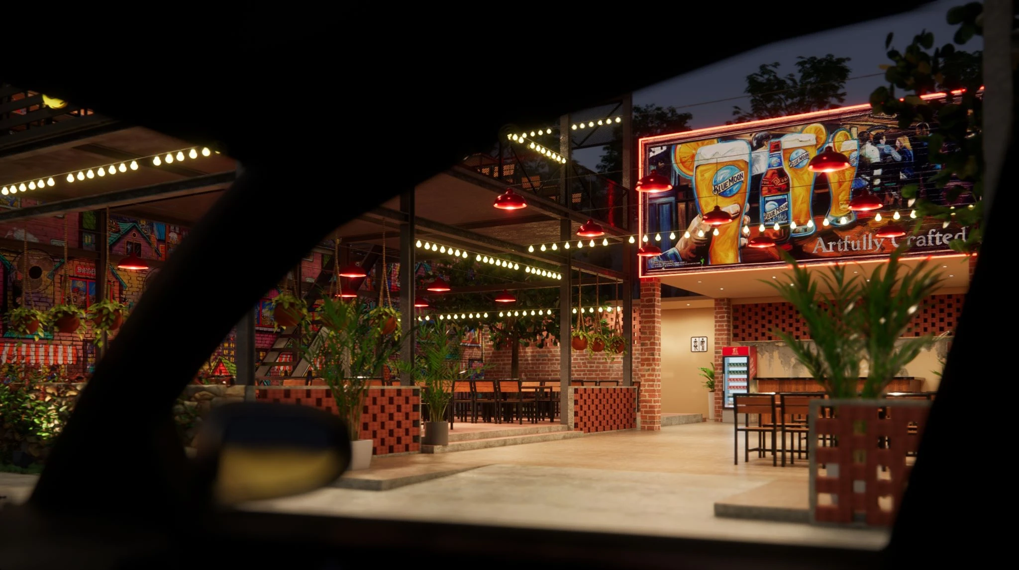 SketchUp Model Free Modern Restaurant Enscape Download ID 109000022 (Tran Minh Luan)