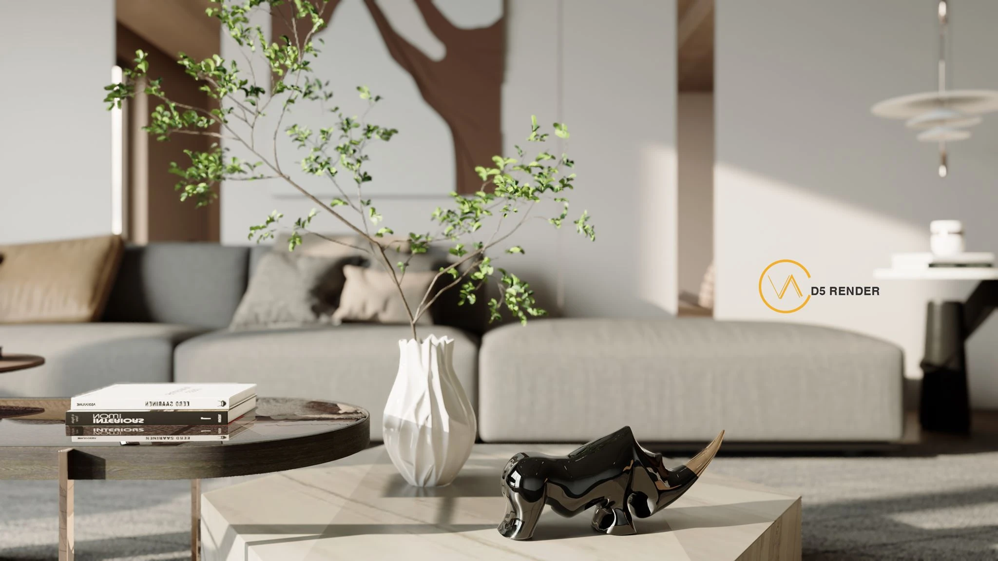 Sketchup 3D Models Free Download D5 Modern Living Room ID 100000283 (Quoc Vi Phan Phan)