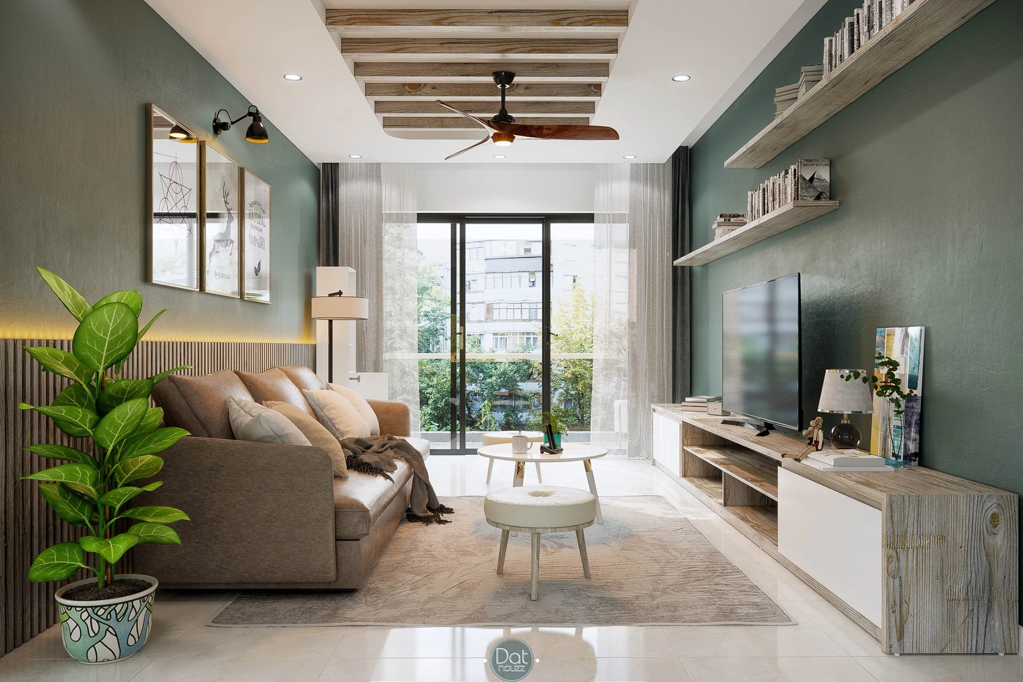 SketchUp Free Sketchup 3D Models Free Download Enscape Modern Living Room ID 100000223 (Dat Houzz)