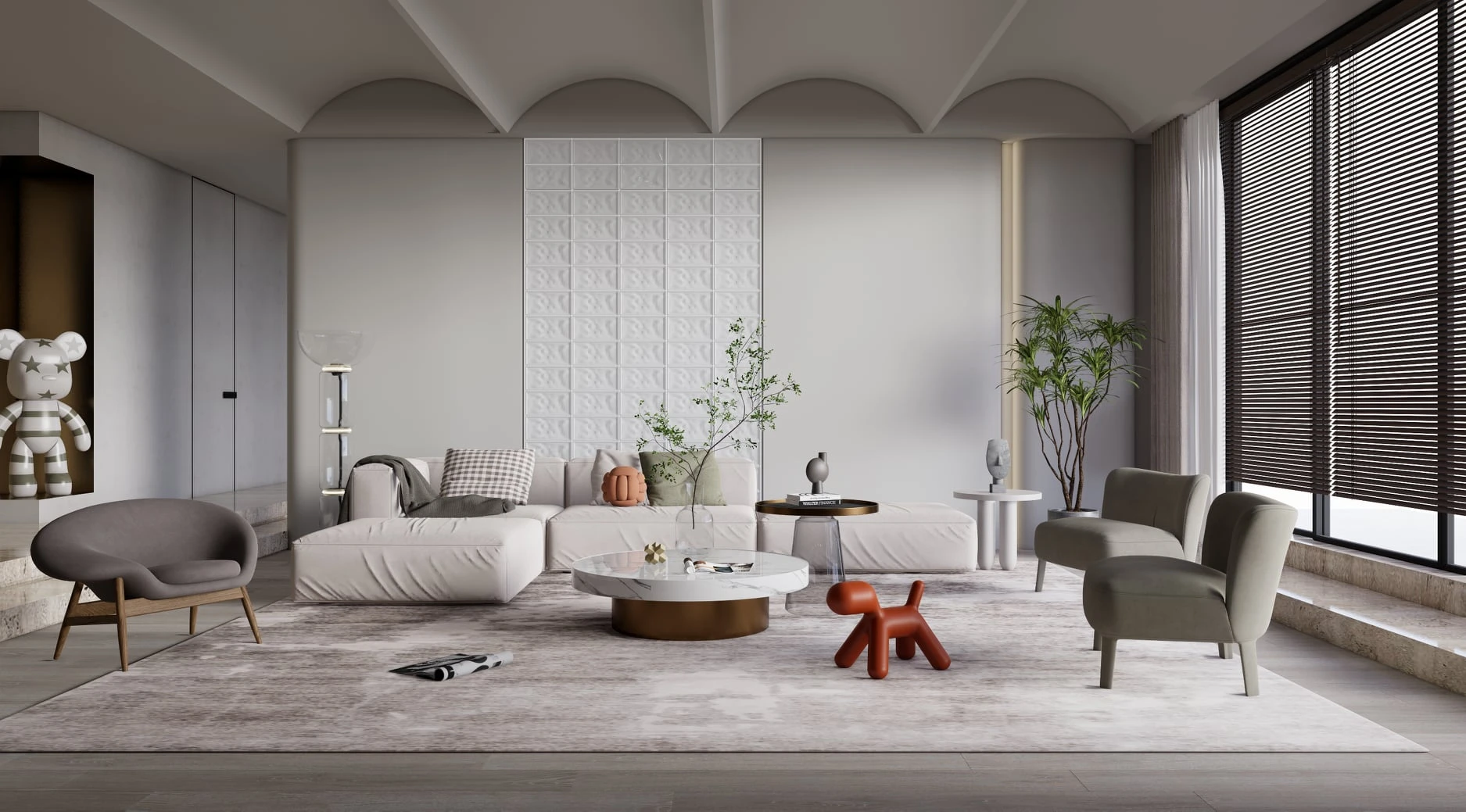 SketchUp Free Sketchup 3D Models Free Download Enscape Modern Living Room ID 100000313 (Dinh Thanh)