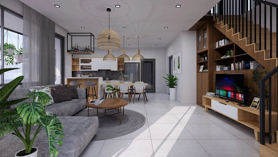 Sketchup 3D Models Free Download Modern Living Room And Dining Room ID 218000028 (Pham Thanh Cong)