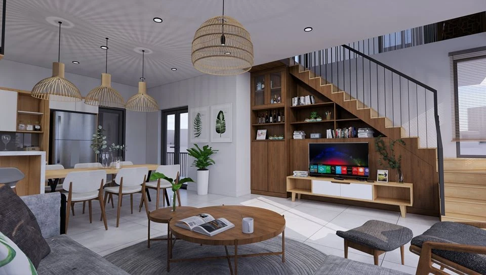 Sketchup 3D Models Free Download Modern Living Room And Dining Room ID 218000028 (Pham Thanh Cong)