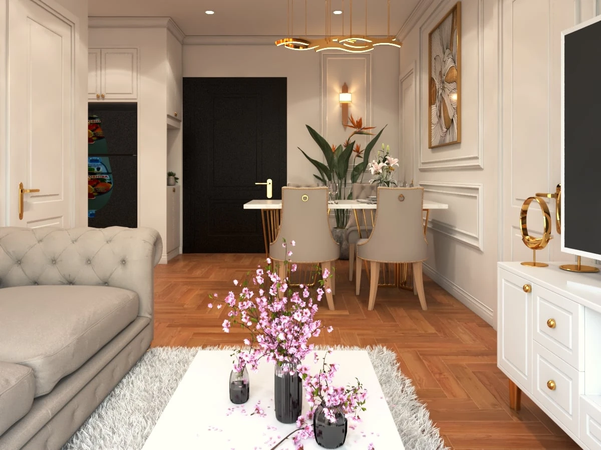 Sketchup 3D Models Free Download Vray Classical Living Room And Dining Room ID 218000058 (Minh)