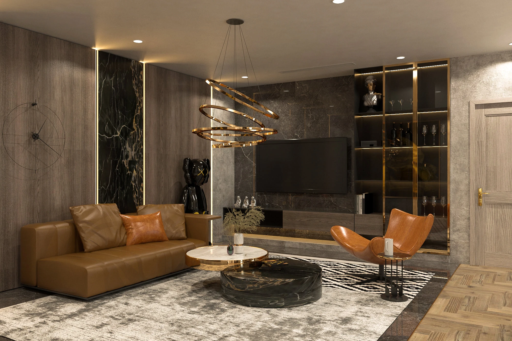 Sketchup 3D Models Free Download Vray Modern Living Room ID 100000253 (Thich Phat Hoang)