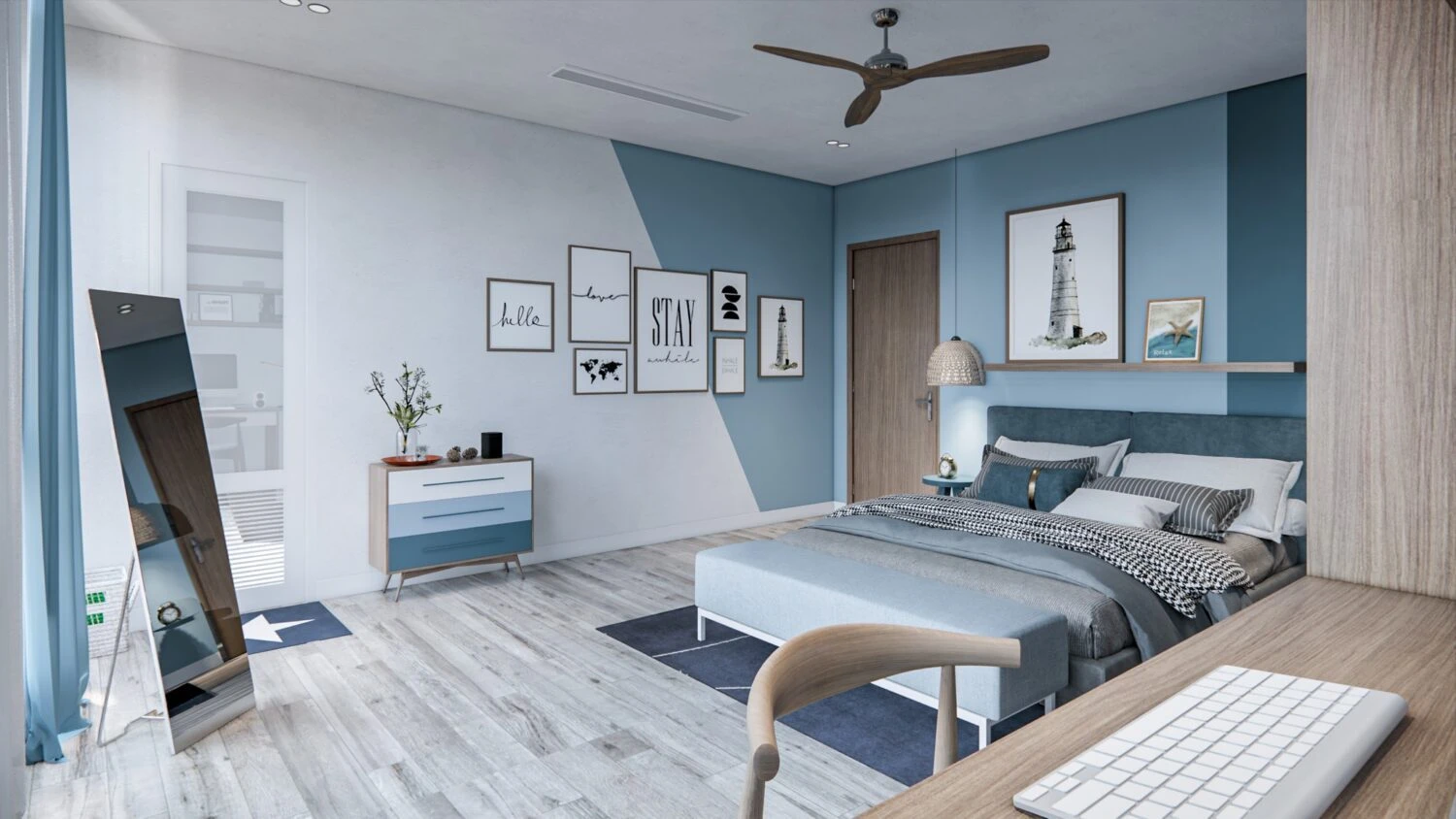 Sketchup 3d Models Free Download Enscape Modern Bedroom ID 101000647 (Noman Le)