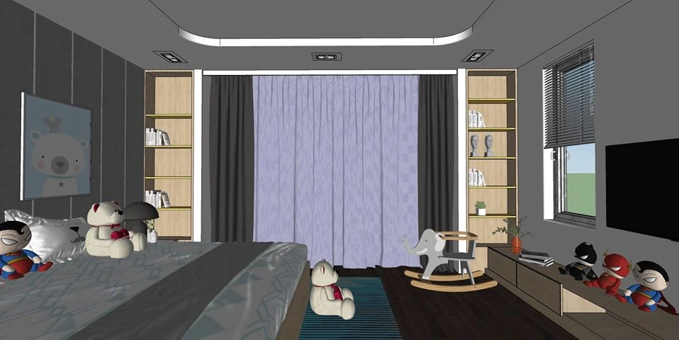 SketchUp Free Sketchup 3d Models Free Download Modern Bedroom ID 101000318 (Diep Vinh)